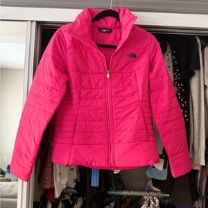 The North Face women’s Pink puffer